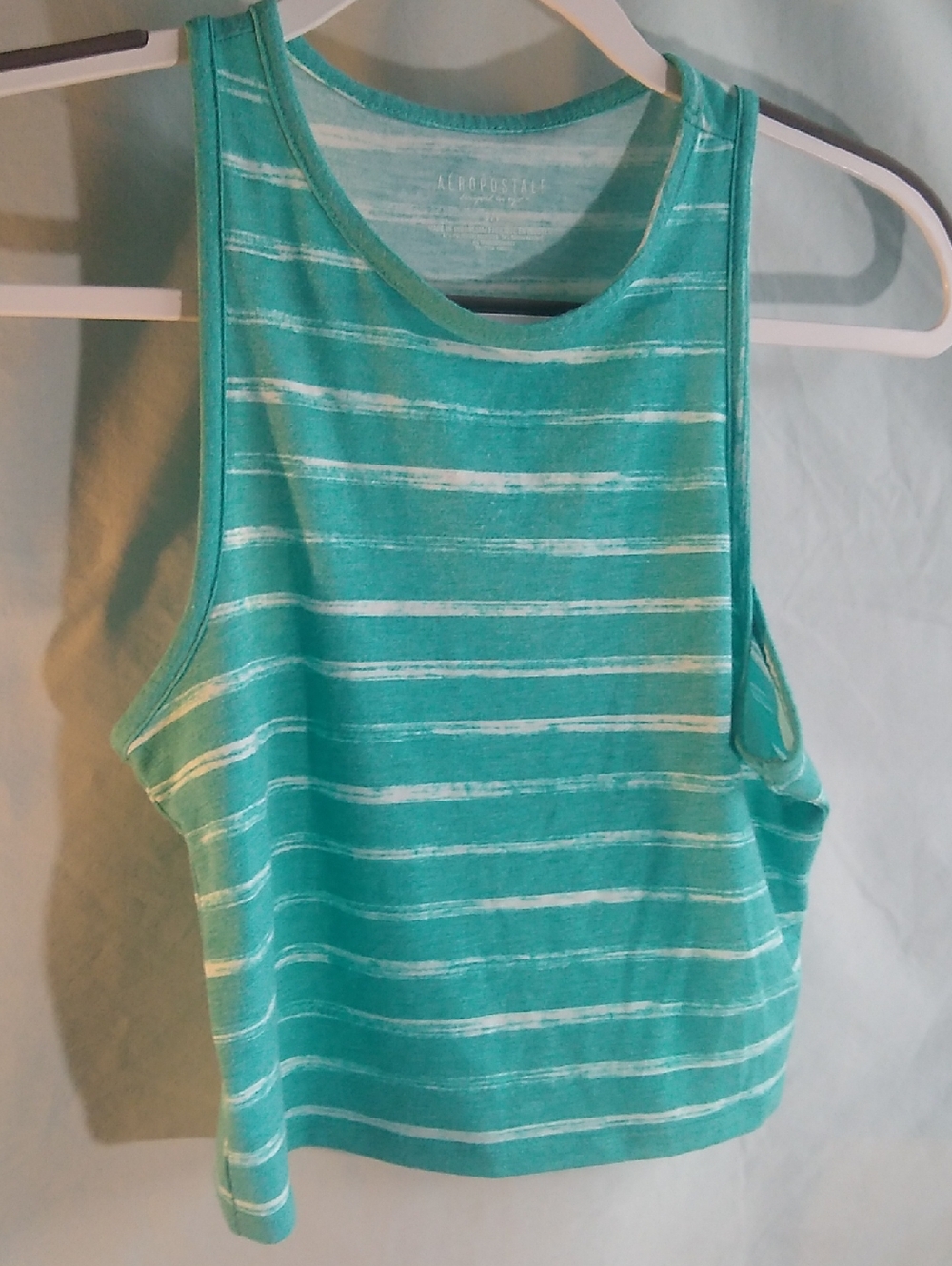 Aeropostale S/P crop tank turquoise green